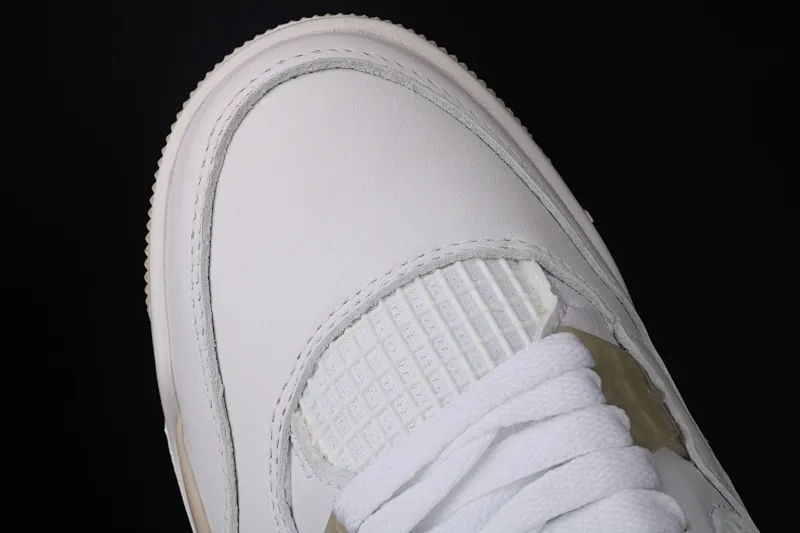 All Categories Air Jordan Jordan Series Basketball Shoes Air Jordan 4 Air Jordan 4 "Linen" AJ4 Joe 4 Beach White Gold #Original First Layer Leather 487724-118